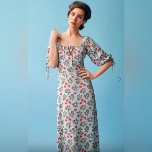 Coco Fennell novelty print maxi holiday Loren dress